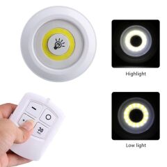 Uzaktan Kumandalı Yapışkanlı 3’lü Led Spot Lamba (4944)