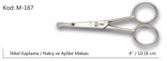 Rose Europe Aplike ve Nakış Makası Kıvrık Küt Uçlu No:4 10,16 CM