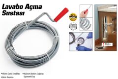 Lavabo Ve Gider Boruları Açacağı - Lavabo Açma Sustası - 8Metre (4944)