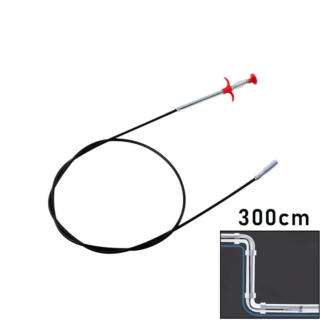 300CM YAYLI - KISKAÇ LAVABO - GİDER VB.TEMİZLEME - ÇOK AMAÇLI ÇUBUK (4944)