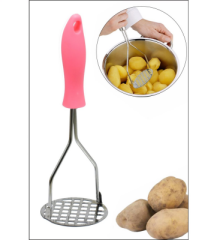 RENKLİ SAPLI METAL PATATES EZİCİ (4944)