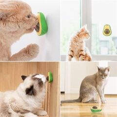 Avokado Model Yapışkanlı Kedi Oyuncağı Yenilebilir Kedi Nanesi Otu (4944)