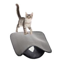 Kedi Tuvalet Önü Kum Toplayıcı Temizleyici Elekli Gri Paspas (4944)