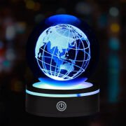 Dünya Tasarımlı Usb li Dönen Cam Küre