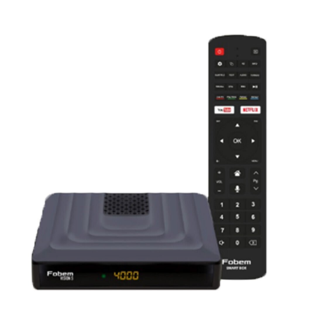 FOBEM VISION S HİBRİT 4GB RAM 32GB HDD 1.5GHZ SES KOMUTLU UYDU ALICILI ANDROID TV BOX (TUNERLİ) (4944)