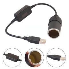 USB 2.0 5 VOLT - 2 AMPER TO 12 VOLT - 0.8 AMPER ÇAKMAK FİŞİ DİŞİ ÇEVİRİCİ (4944)