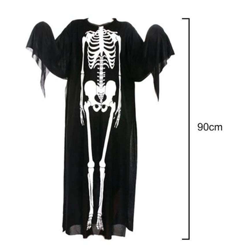 Çocuk Boy İskelet Tulum İskelet Kostüm 90 cm