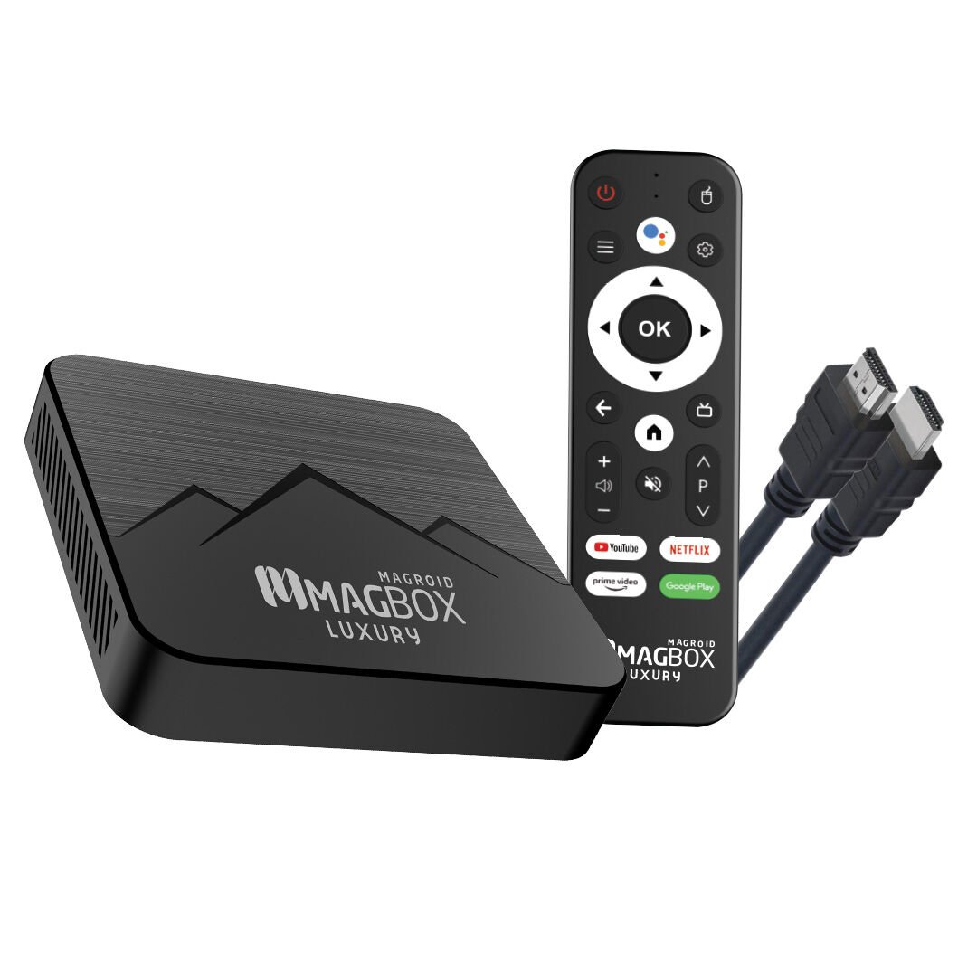 MAGBOX MAGROID LUXURY 32 GB HDD 2 GB RAM BLUETOOTH 5G SES KOMUT KUMANDALI ANDROID TV BOX (4944)