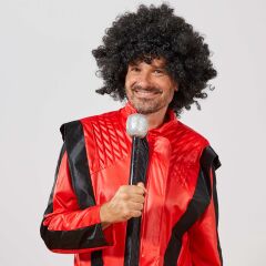 Siyah Renk Kıvırcık Afro Bonus Peruk (4944)