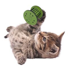 Mini Silindir Eğlenceli Renkli Sağlam Küçük Pati İzi Şekilli Kedi Oyuncağı (4944)