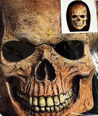 Yüze Yapışan Kafaya Tam Geçmeli Streç Kafatası İskelet Maske Bez Maske Model 15