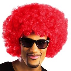 Kırmızı Renk Kıvırcık Afro Bonus Peruk (4944)