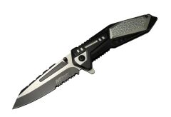 4172 Gri Kamp Çakı 21cm - Yarı Otomatik, Testere Detaylı
