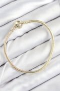 Pirinç Charm Topcuk Model Gold Renk Kadın Bileklik - TJ-BB7807