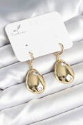 Gold Renk Pirinç Damla Model Kadın Küpe - TJ-BKP11281