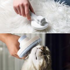 Basmalı Kedi Köpek Tüy Toparlayıcı Masaj Etkili Pet Fırçası (4944)