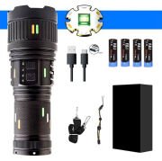 Pro F-3001 Alüminyum TG LED Güç Göstergeli Type-C Şarjlı El Feneri 100 W