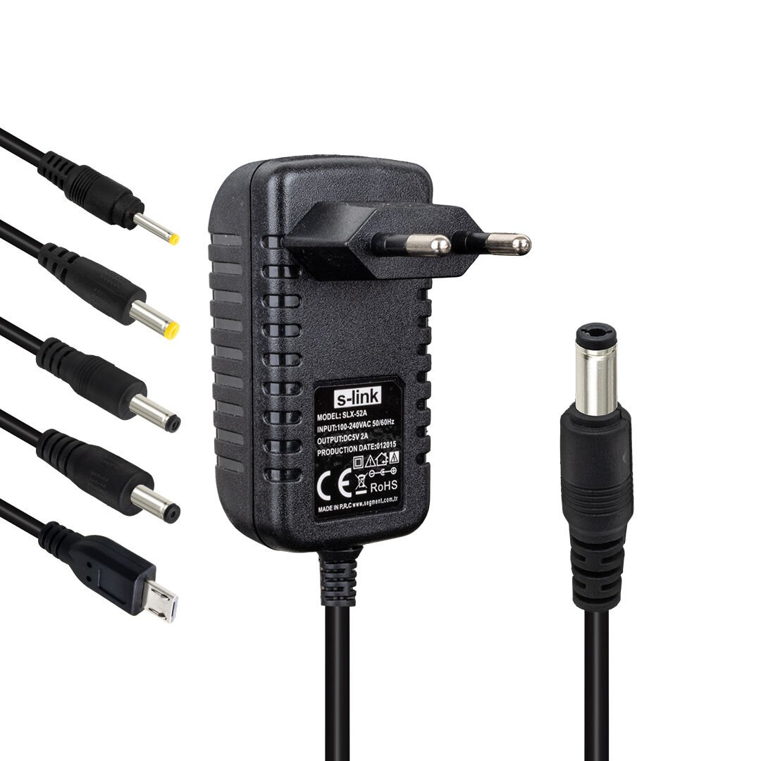 5 VOLT - 2 AMPER TABLET PC ADAPTÖRÜ ÇOK UÇLU SLX-52A (4944)