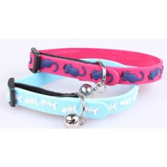 Çıngıraklı Zilli Sevimli Renkli Slikon Kedi Köpek Boyun Tasması (4944)