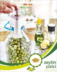 Kolay Zeytin Dilme Çizme Aparatı Pratik Kolay Zeytin Çizici Alet (4944)