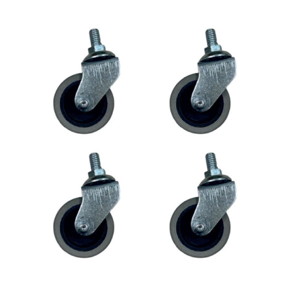 Furç Vidalı Bilyalı Teker - 20x50 - Gri HKS178 - 4 Adet