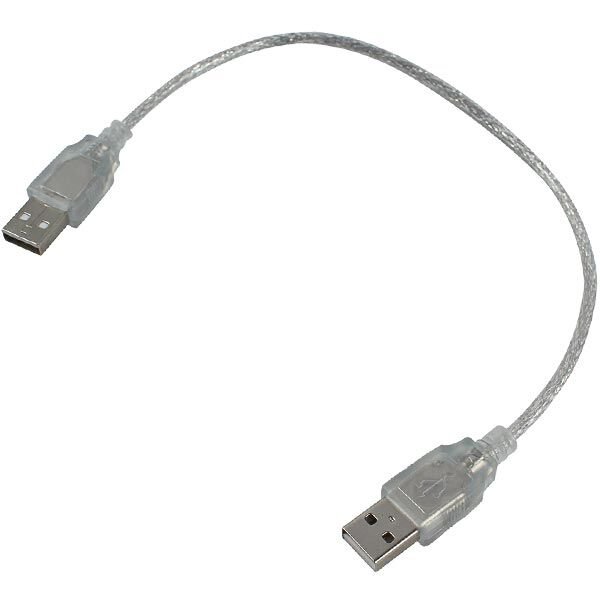 USB ERKEK-ERKEK KABLO 40 CM ŞEFFAF (4944)
